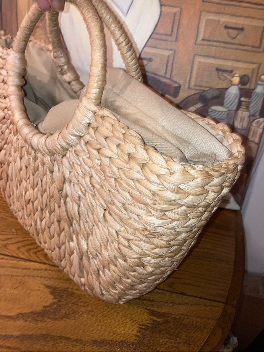 Summer Rattan Straw Tote Handbag -
- NWOT MSRP $40 - Picture 7 of 7